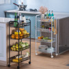 Cart, kitchen, multilayer storage system for bedroom