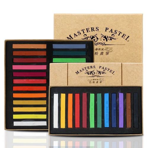 Marley Color Powder Brush 12/24/36/48 Color Chalk Color Powder Stick Square Powder Brush Pastel Pen Color Powder 2024