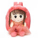 Factory spot direct supply 1-4 years old boys and girls cartoon backpack cute canvas backpack doll children's schoolbag