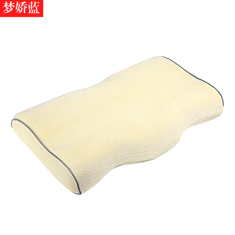 厂家批发定制慢回弹太空记忆棉颈椎枕头保健枕头睡眠止鼾枕|ms