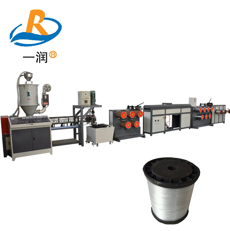 聚丙烯聚乙烯圆丝拉丝机设备HDPE渔网丝拔丝生产线