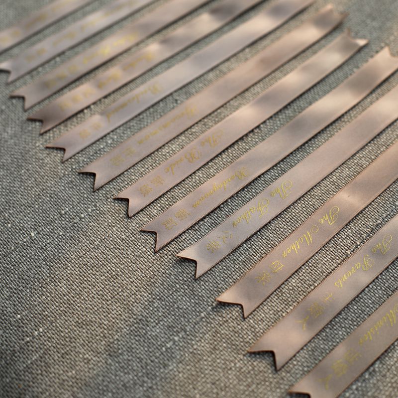 批发结婚字条 绸缎胸花飘带称谓 定制