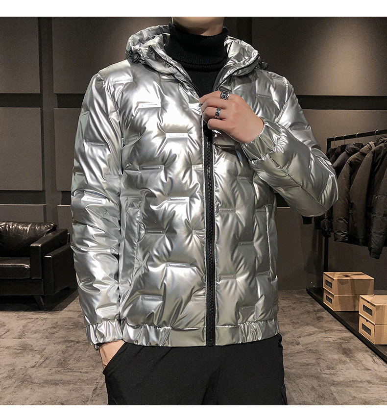 2023 New Trendy Bright Face da uomo in piumino edizione coreana leggero e slim fit cappotto invernale per ragazzi_voghion.com