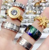 Fashionable universal ring stainless steel suitable for men and women, jewelry, European style, simple and elegant design