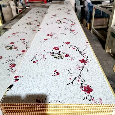 全屋护墙板石塑护墙板竹木纤维集成墙板室内墙面装修材料快装墙面