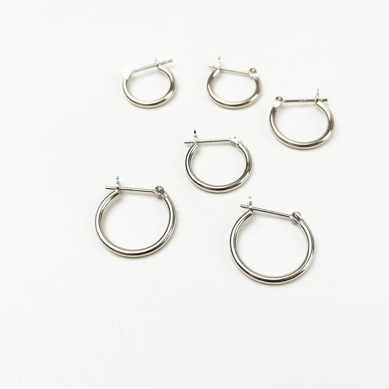 Earrings Classification 1 Pair 925 Sterling Silver U-Shaped Solid Color Earrings