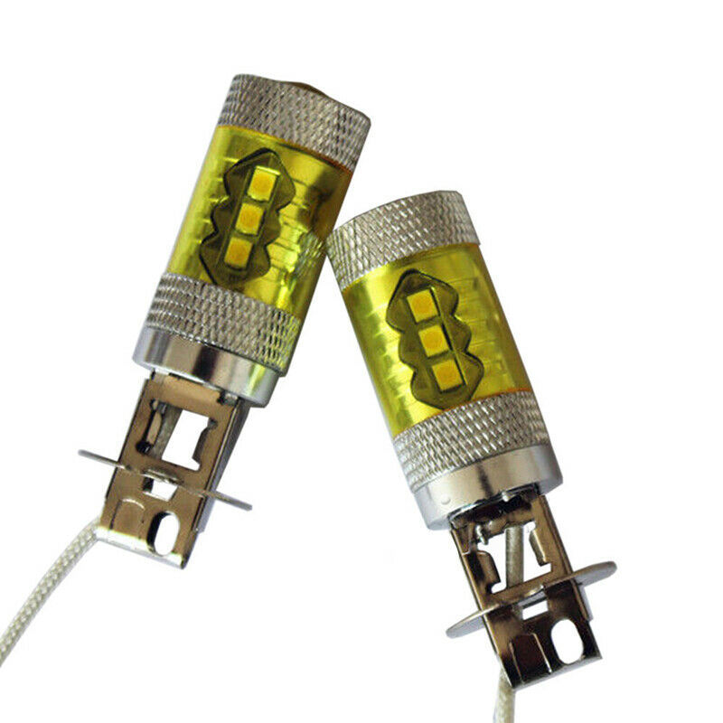Lámpara de niebla de automóvil H3 80W Lámpara de niebla de luz amarilla Lámpara de niebla LED superbrillante H1 H4 H11 9005 Lámpara de niebla de luz amarilla