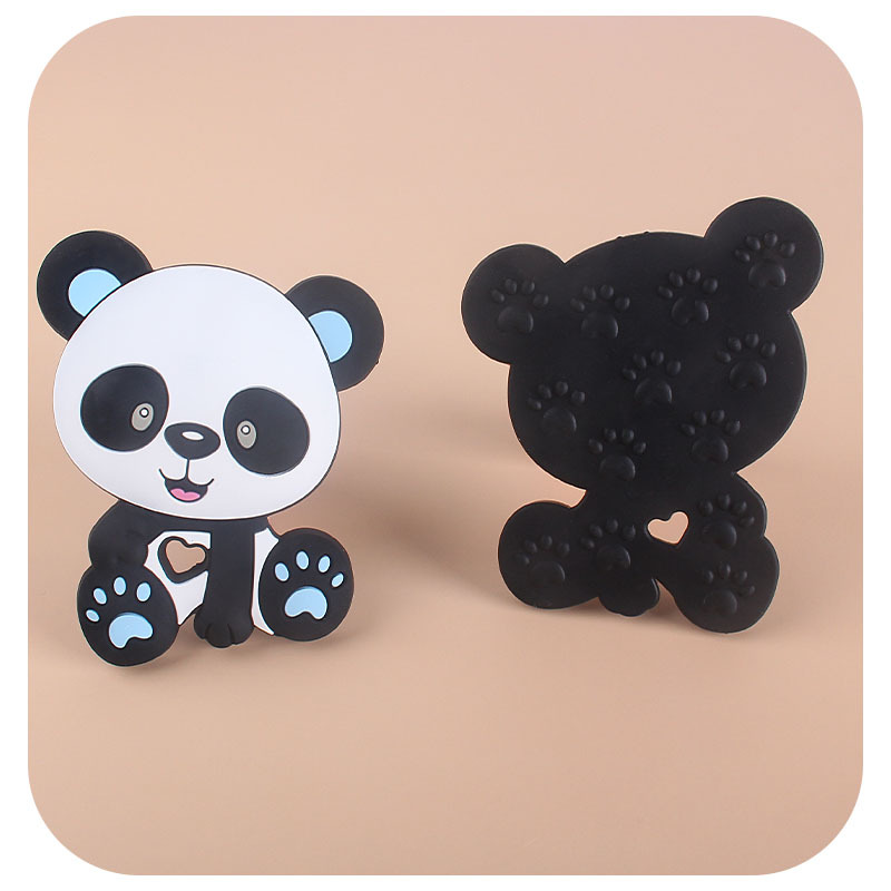 Bebé creativo juguete mordedor nueva Panda de la historieta silicona teether stick AliExpress Amazon Venta caliente