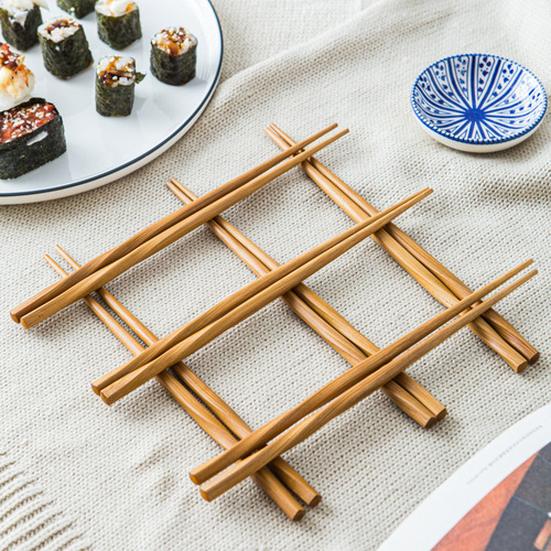 Bamboo twist chopsticks household bamboo chopsticks light luxury Japanese style chopsticks hotel special children's chopsticks environmentally friendly creative tableware