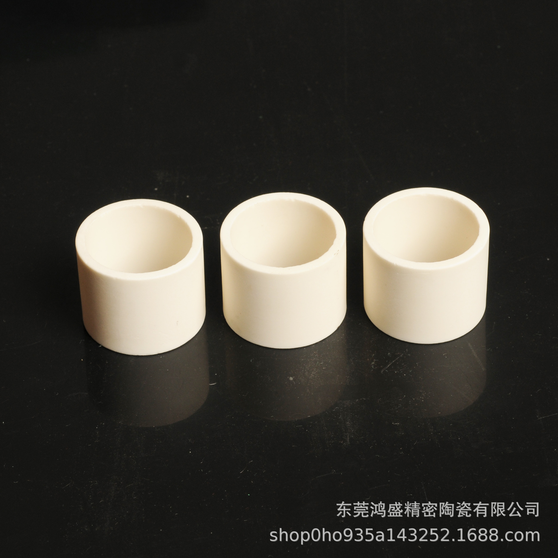 厂家直销耐高温氧化铝陶瓷环绝缘陶瓷管陶瓷垫片高频高频绝缘专用