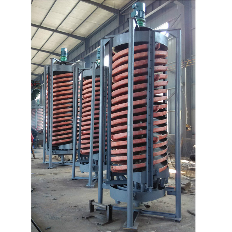 耐酸碱玻璃钢螺旋溜槽 洗锰 钨 钼矿 矿渣自溜式螺旋溜槽