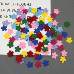 廠家直銷毛氈布五瓣花壓花 DIY兒童髮飾髮夾飾品小花配件材料布貼