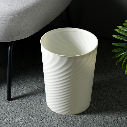 Trash can with lid for home modern minimalist bathroom living room bedroom creative Nordic style swing lid trash can