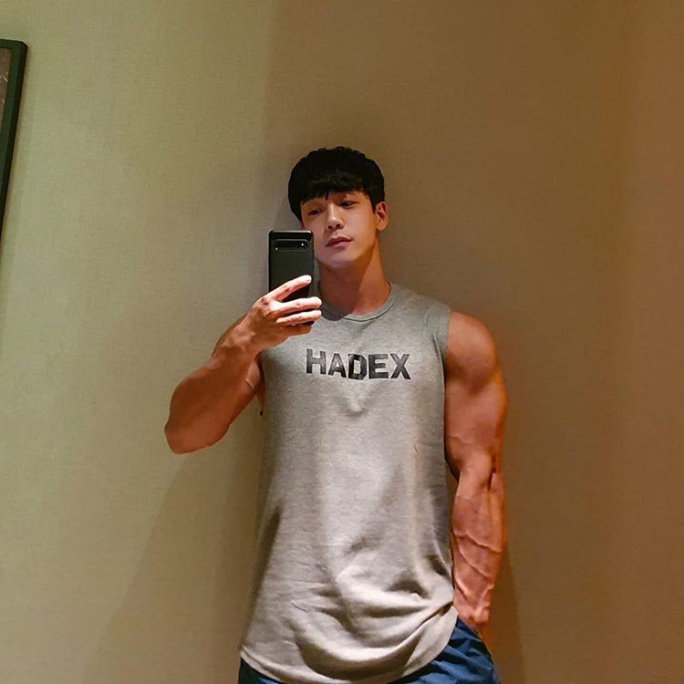 Men's Korean Style Fitness Trendy Pure Cotton Vest Sleeveless T-Shirt For Muscular Figures Running Training Sports Clothing_viptrois.com