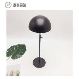 可升降圆底衣帽架帽托不锈钢帽子展示架圆形帽子陈列展架批发帽架