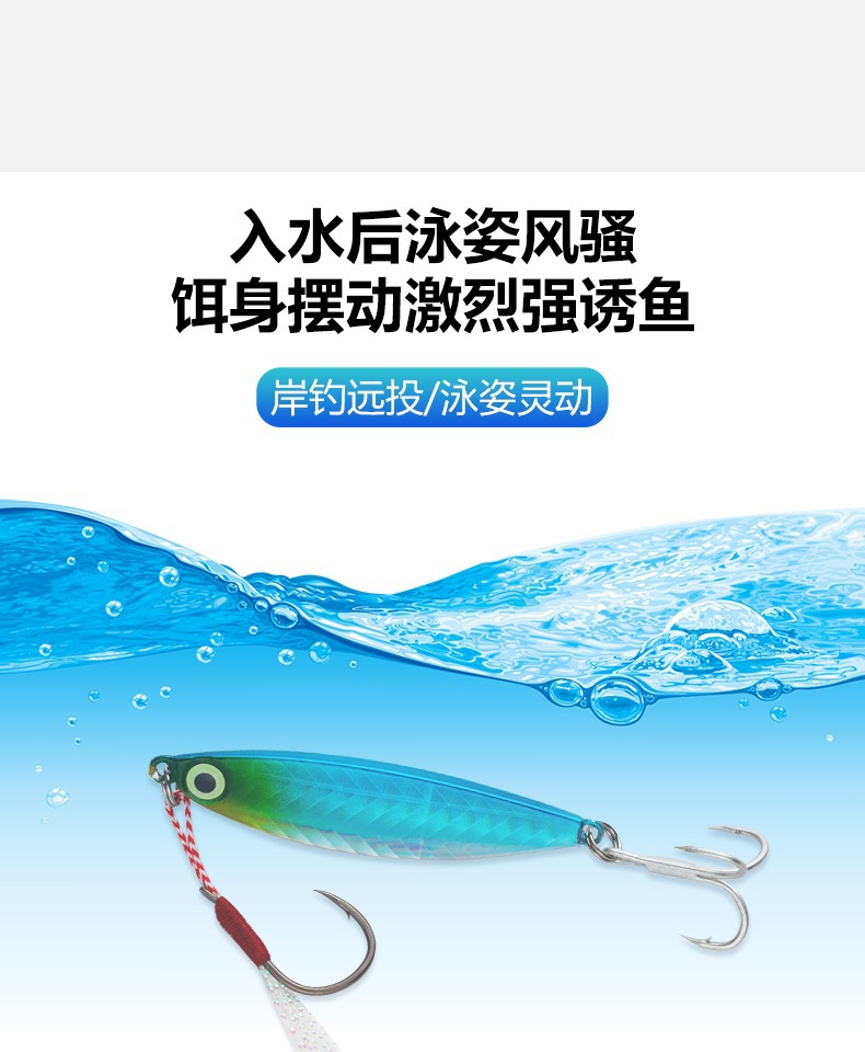 Flutter Jigging Spoon Fishing Lure Spinner Baits Fresh Water Bass Swimbait Tackle Gear