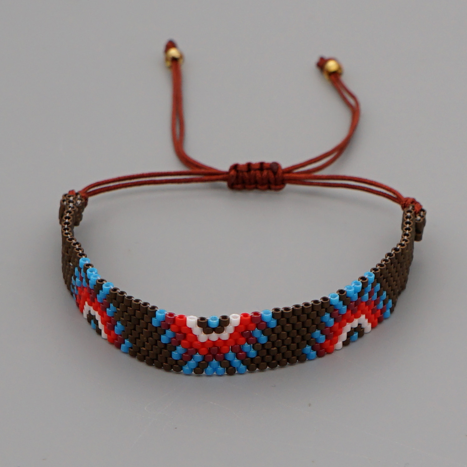 Fashion Turkey Evil Eye Miyuki Beads Weaving Wide Bracelet Wholesale Nihaojewelry display picture 3