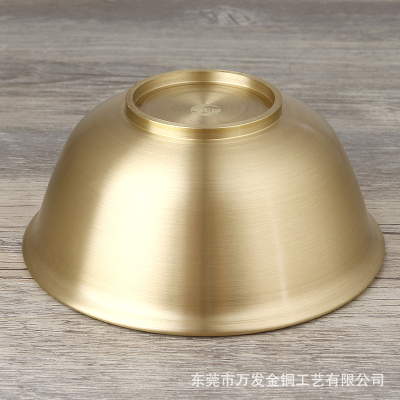 素面圆边铜碗2