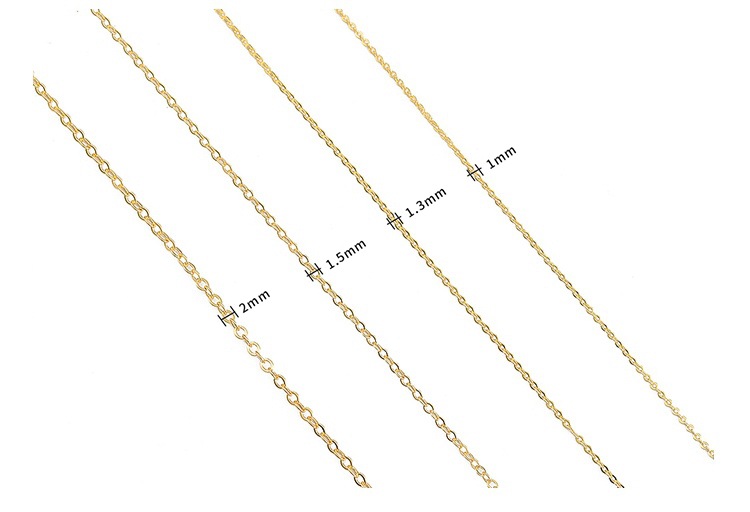 1 Piece Simple Style Solid Color Copper Plating Chain Jewelry Accessories display picture 1