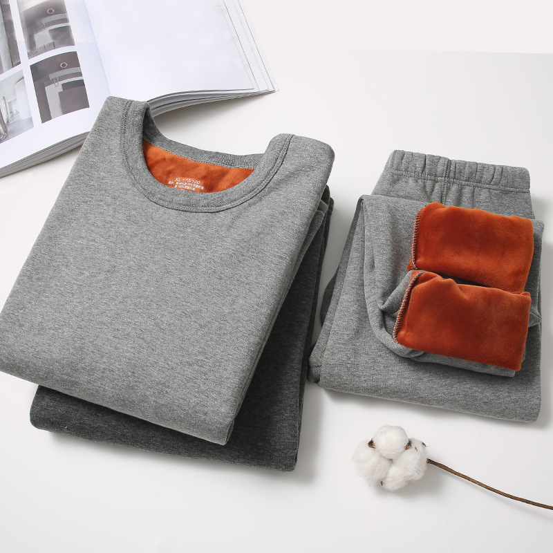 保暖內衣套裝加絨男保暖衣保暖褲男士老年人打底冬季加厚秋衣秋褲