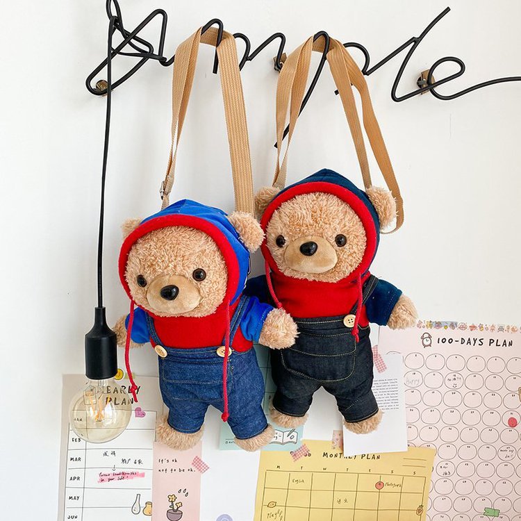 Cute Plush Bear Doll Shoulder Bag Wholesale display picture 6