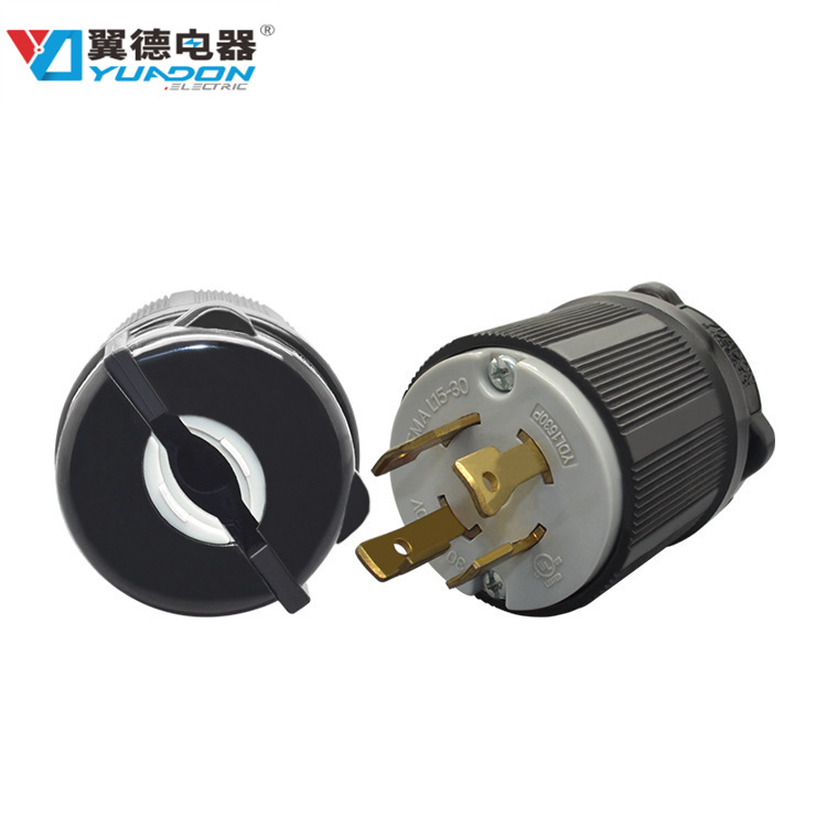NEMA L15-30P American style socket connector American Standard Assemble Plug U.S.A electricity generation Anti Plug