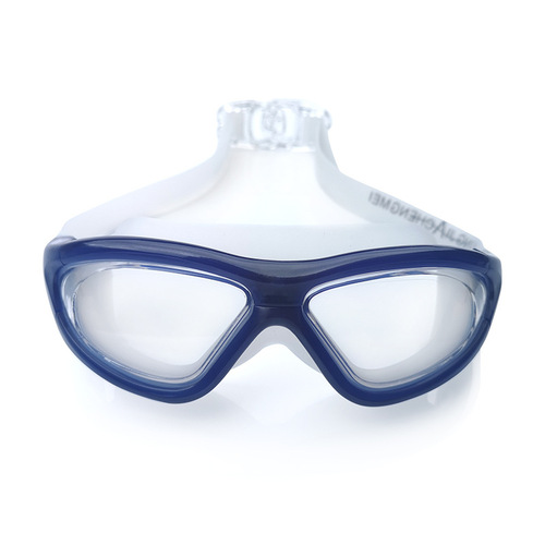 Xingjiachengmei [silicone mirror strap] high-definition waterproof and anti-fog swimming goggles adult fashion large frame PC swimming goggles