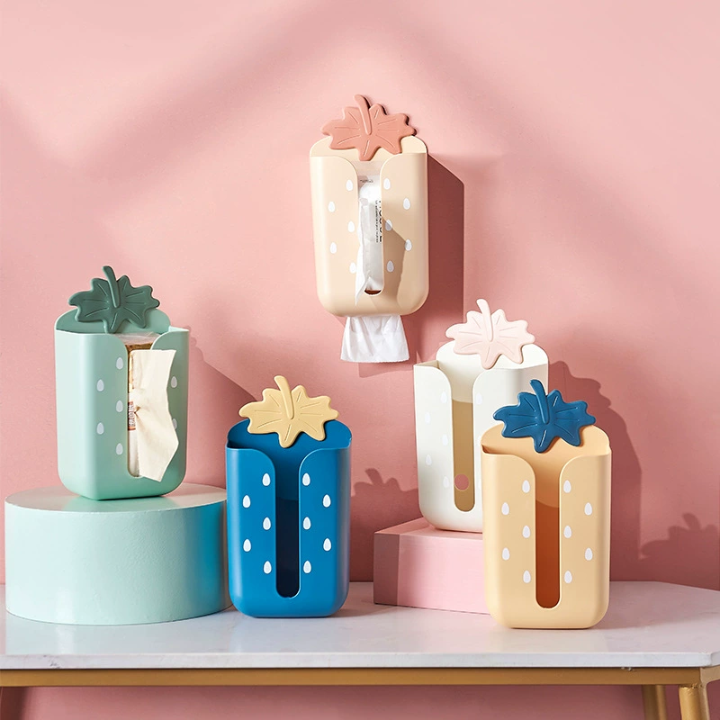 Симпатичная настенная бумажная коробка без перфорации Коробка для хранения полотенец для унитаза Бесшовная паста Бытовая коробка для салфеток