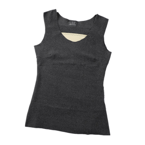 DeRong Seamless Thermal Vest Women's Thickened Velvet Tight Constant Temperature Underwear Cotton Inner Wear Winter Thin Bottoming Top