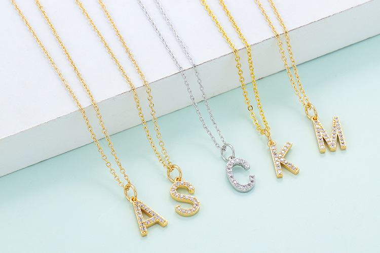 3g Weight Zircon Inlay Material Travel Occasion Copper Material Inlay Design Copper Inlaid Zircon Copper Necklaces 4