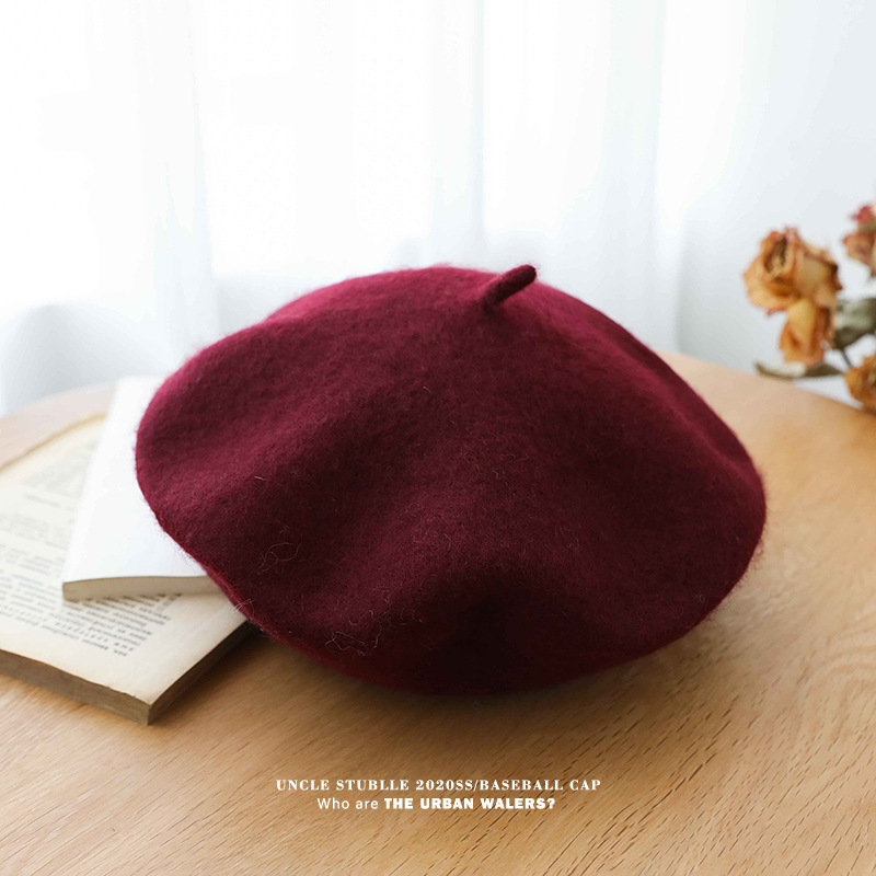 Unisex Wool beret woman retro autumn-winter everything breathable artist hat summer thin hipster woman_voghion.com