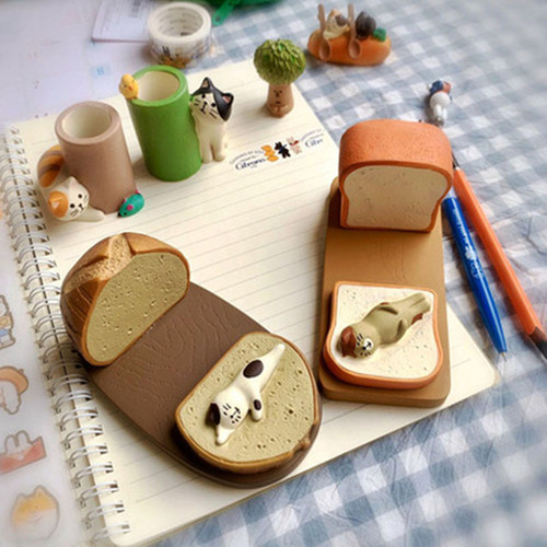 Japanese style ZAKKA grocery toast bag cat mobile phone holder tablet IPAD holder couple small gift mobile phone holder