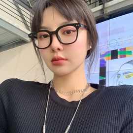 mona同款长款毛衣链做旧金属项链 OP099957时尚百搭吊坠精致复古