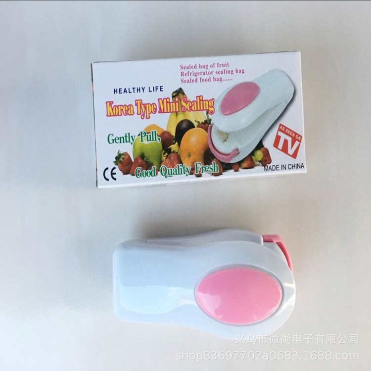 Máquina portátil de sellado rápido doméstico pequeña bolsa de envasado rápido de alimentos mini sellador de presión manual