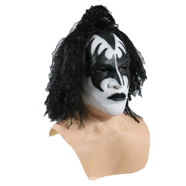 BESO-Jean Simmons cantante Máscara de Halloween de terror Máscara Festival de Música loca Máscara apoyos