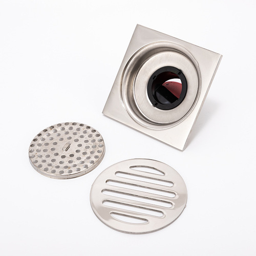 Stainless steel floor drain anti-odor core self-sealing bathroom washing machine water plug deep brushed floor drain manufacturer sales dilo