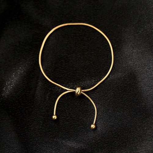 Simple retro pull-out adjustable anklet for women niche fashion versatile sexy European and American ins style internet celebrity does not fade