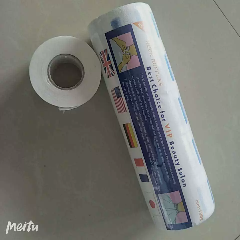 Фабрика оптом Парикмахерская поставляет бумагу для шеи одноразовую бумагу для шеи с защитой от сломанных волос химическая завивка окрашивание волос водостойкая бумага для шеи