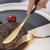 Tableware stainless steel, dessert spoon, chopsticks, set, internet celebrity