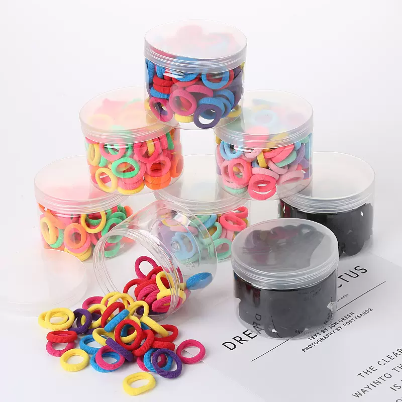 跨境外贸小号儿童发圈宝宝毛巾圈皮筋发不缠发皮套头绳地摊