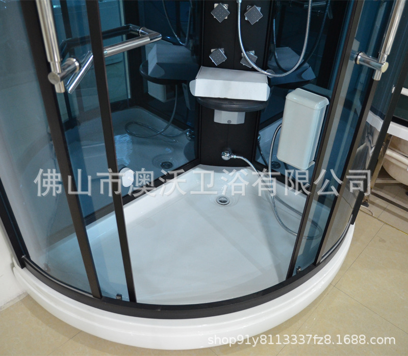 Aowo vapor Hotel ducha partición baño casa integrada con vidrio cerrado en forma de abanico baño ducha