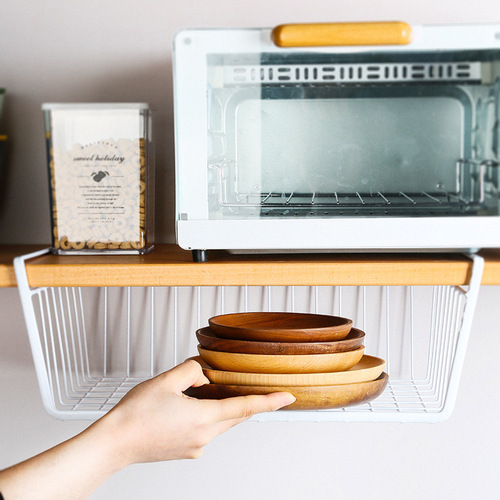 Factory creative cabinet shelf hook rack life supplies kitchen storage rack built-in hanging storage rack