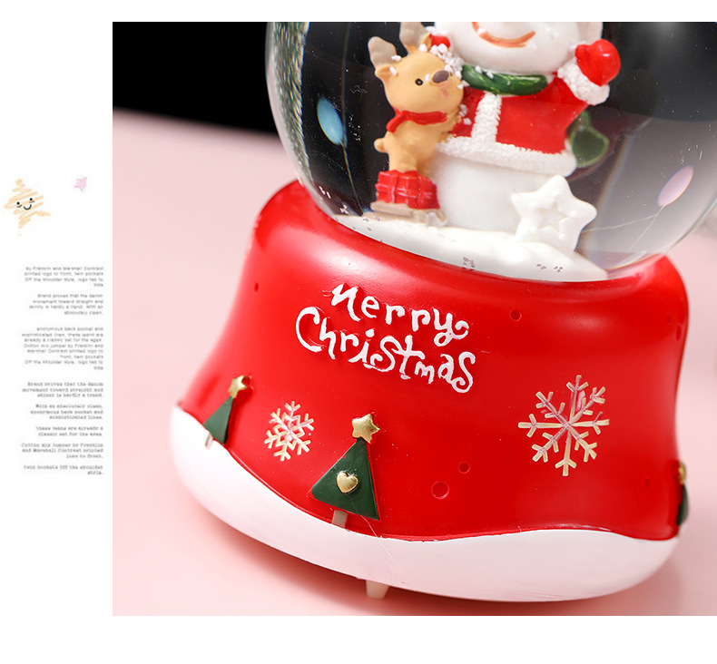 600g Weight Music Box Home Textiles & Decor Type 1 Piece Quantity Daily Occasion Resin Material Christmas Festival Santa Claus Pattern Fashion Style Christmas Fashion Santa Claus Resin Daily Party Supplies Decorations 1 Piece 8