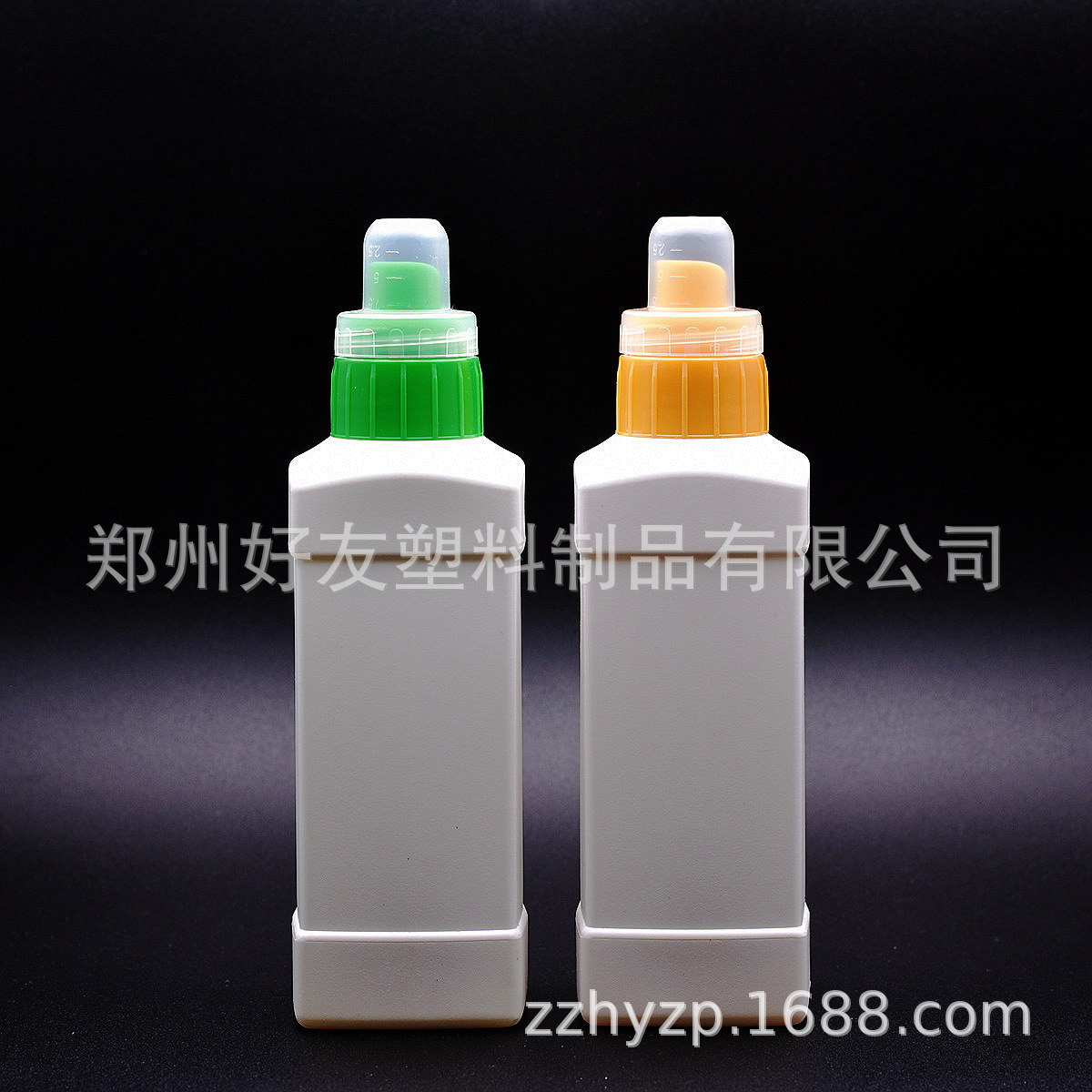 500ml品质导流盖洗衣液瓶郑州洗发水瓶38牙压泵瓶方形瓶