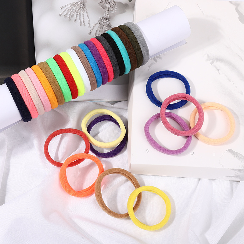 New Colorful Adult Version Hair Rope Simple Seamless Towel Ring Hair Tie High Elastic Rubber Band Women's Headband Wholesale New Colorful Adult Version Hair Rope Simple Seamless Towel Ring Hair Tie High Elastic Rubber Band Women's Headband Wholesale