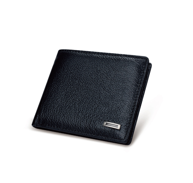 Men's Solid Color Leather Open Small Wallets display picture 2