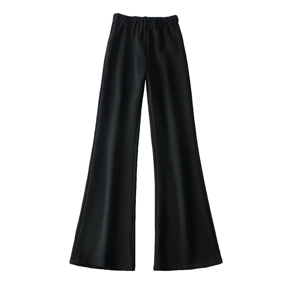 Plus velvet thick casual flared pants  NSAC19993