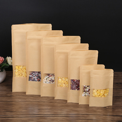 Guangdong Shenzhen Manufactor goods in stock Independent Self-styled zipper 9*14 3+rice Rest food Coarse Cereals WINDOW Packaging bag