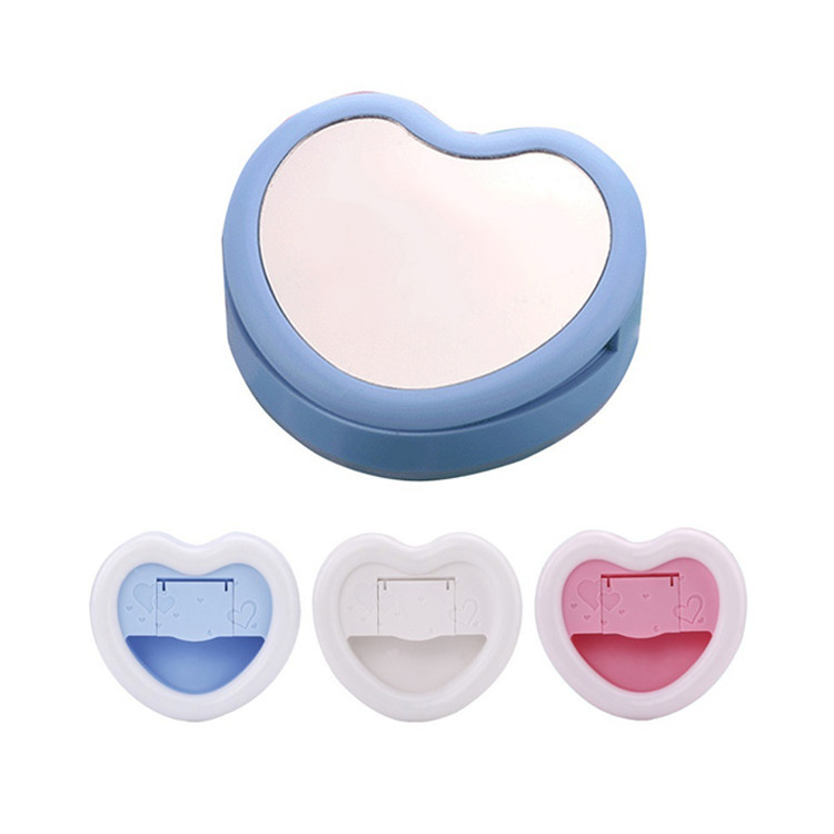 Phone lights up circular Mini Clamp Annulus RK12 heart-shaped Cartoon desktop live broadcast Beauty selfie Photography