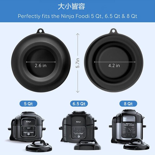 Place the Ninja Foodi lid, storage lid, protective lid